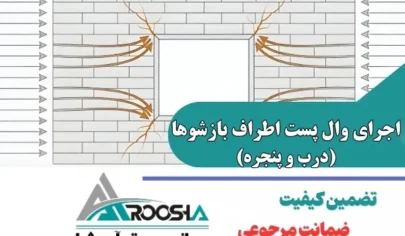 اجرای وال پست اطراف بازشوها