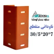 ناودانی منقطع وال پست ابعاد ۲۰×۳۰ ضخامت ۲ میل ورق سیاه آروشا